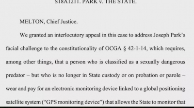 monitoring-for-georgia’s-sex-offenders-changes-|-13wmaz.com,-mar-7,-2019-…-the-georgia-supreme-court-recently-ruled-that-the-lifelong-electronic-monitoring-of-“sexually-dangerous-predators”-after-their-sentence-has …